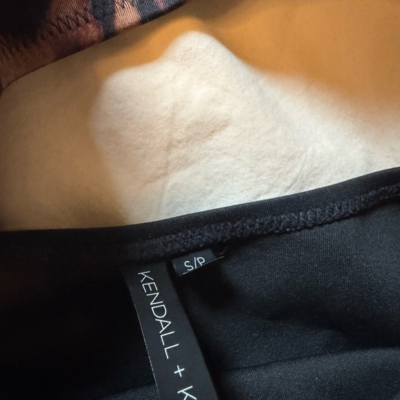 Kendall & Kylie Black and Animal Print Swimwear - Picture 3 of 3